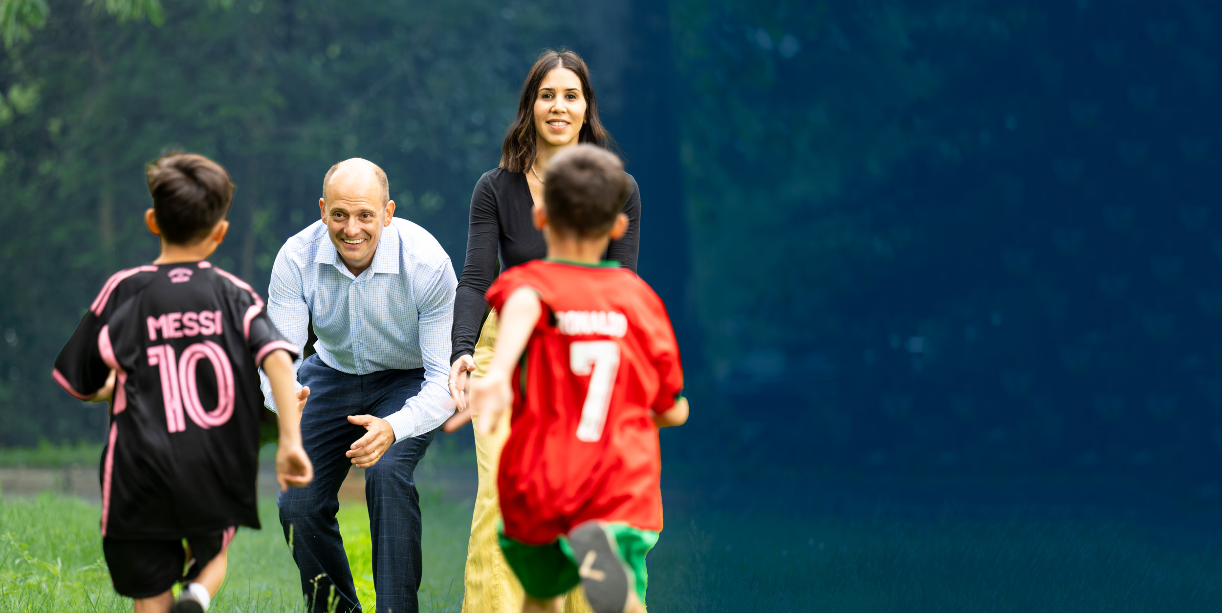 Jose Javier Rodriguez with his family