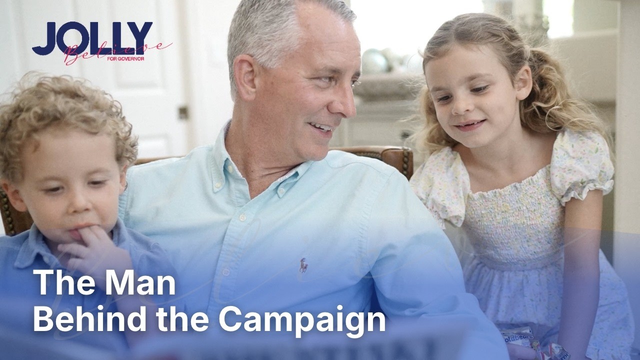 David Jolly with his children in his campaign biography video